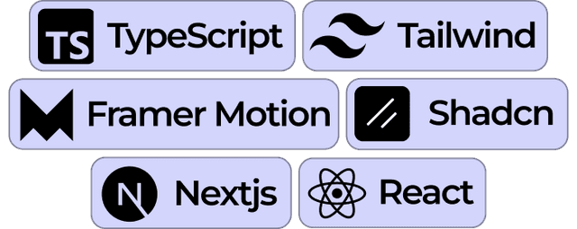 Technology stack icons